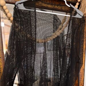 Black Mesh Cover-Up